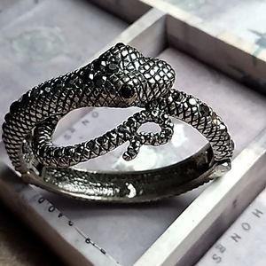Snake Silvertoned Bracelet